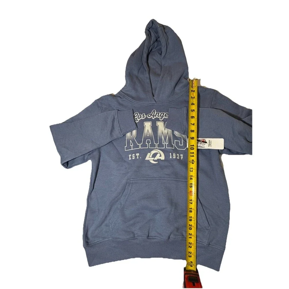 NWT Los Angeles Rams Hoodie Youth Large 10/12 Blue NFL Team Apparel